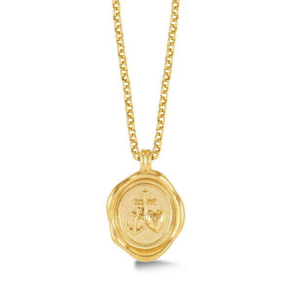 Dower & Hall Gold Hope Talisman Necklace