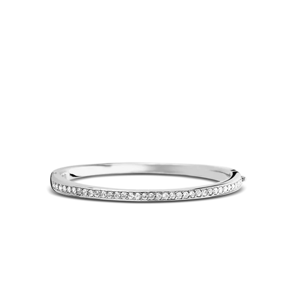 Ti Sento Silver Oval Zirconia Bracelet