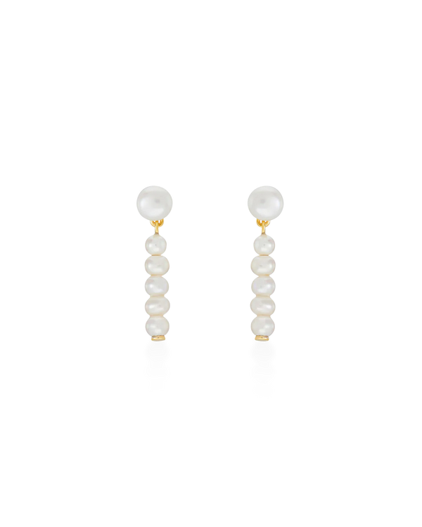 Laura Vann Gold Kerry Freshwater Pearl Drop Earrings