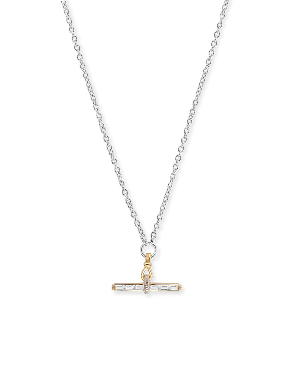 Laura Vann Silver Jeane T-Bar on a Belcher Chain