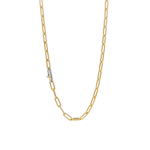 Ti Sento Gold Safety Lock Link Necklace