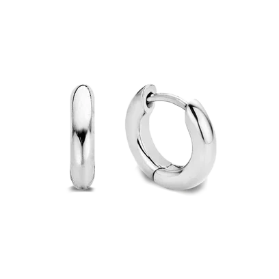 Ti Sento Classic Silver Hoop Earrings