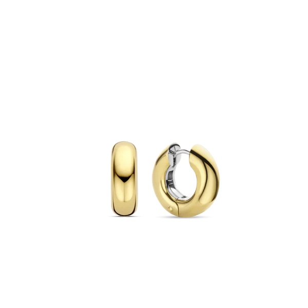 Ti Sento Gold Chubby Hoop Earrings