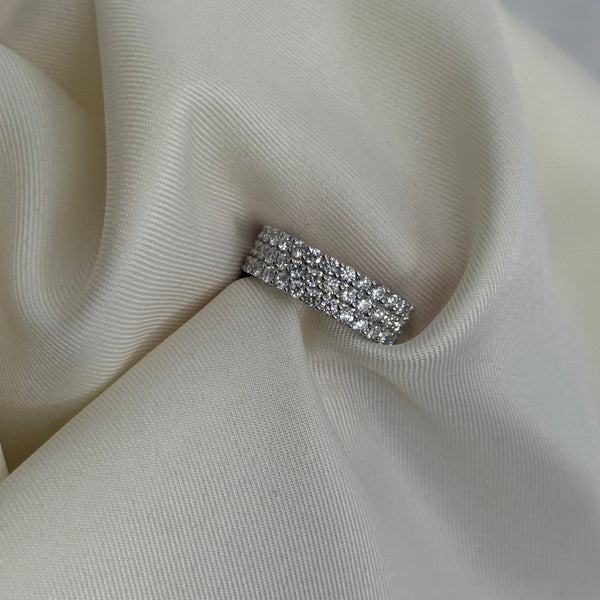 Platinum LAB Diamond Eternity/Cocktail Ring