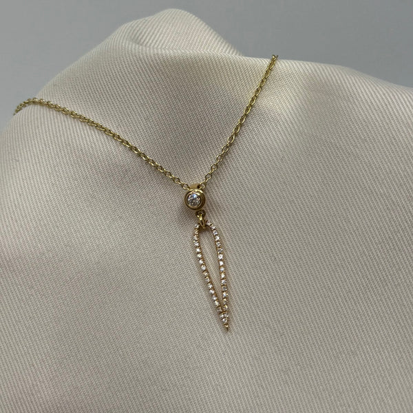 18ct Yellow Gold And Diamond Pendant