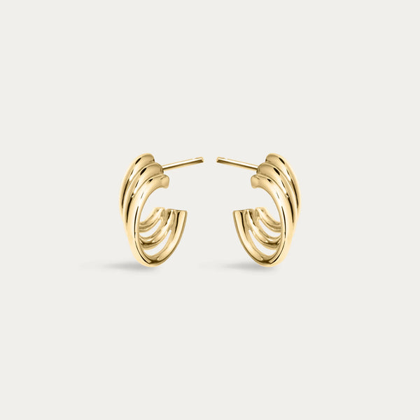 Shaun Leane Gold Bound Hoop Size 2 Earrings