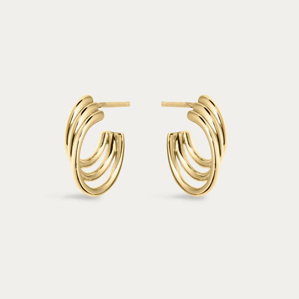 Shaun Leane Gold Bound Hoop Size 3 Earrings