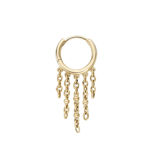 Metier 9ct Yellow Gold Clinq Chain Clicker Hoop