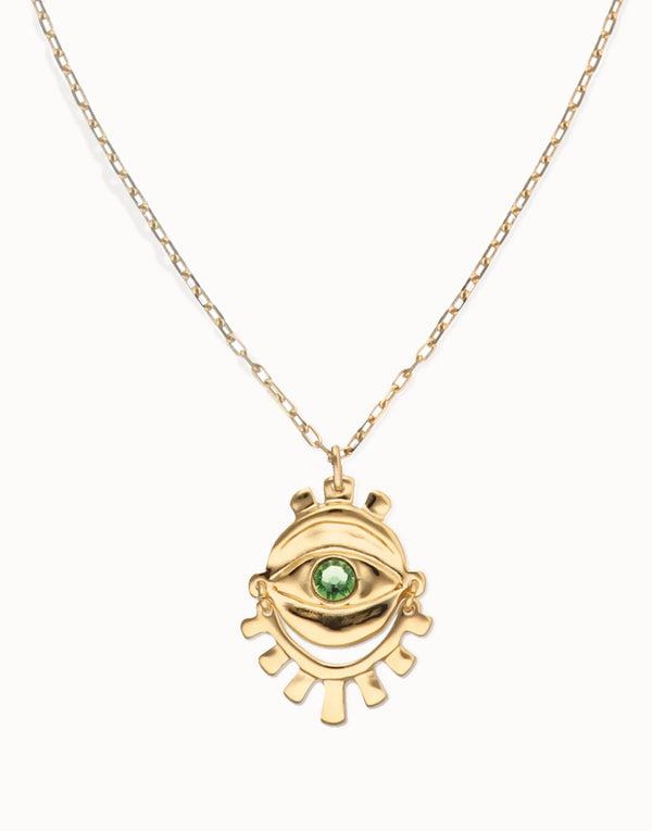 UNO de 50 Gold Eye Long Necklace