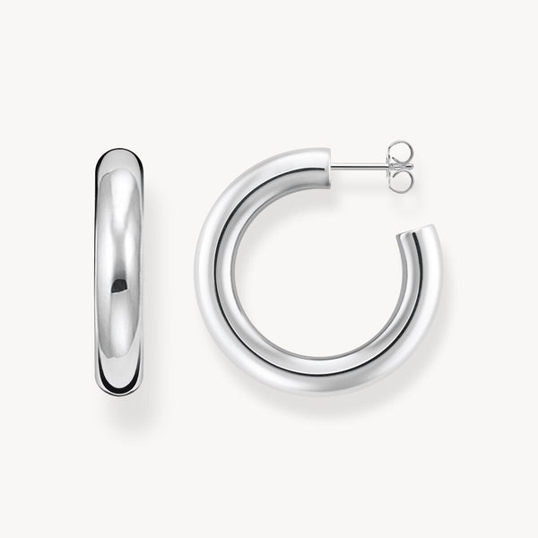 Thomas Sabo Silver Medium Chunky Hoop Earrings