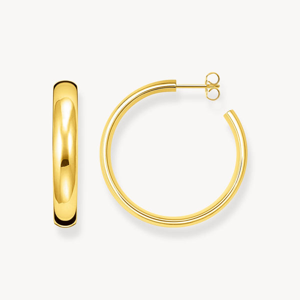 Thomas Sabo Gold Medium Chunky Hoop Earrings