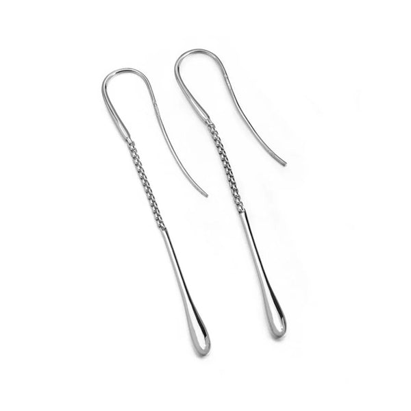 Lucy Q Silver Drop Earrings