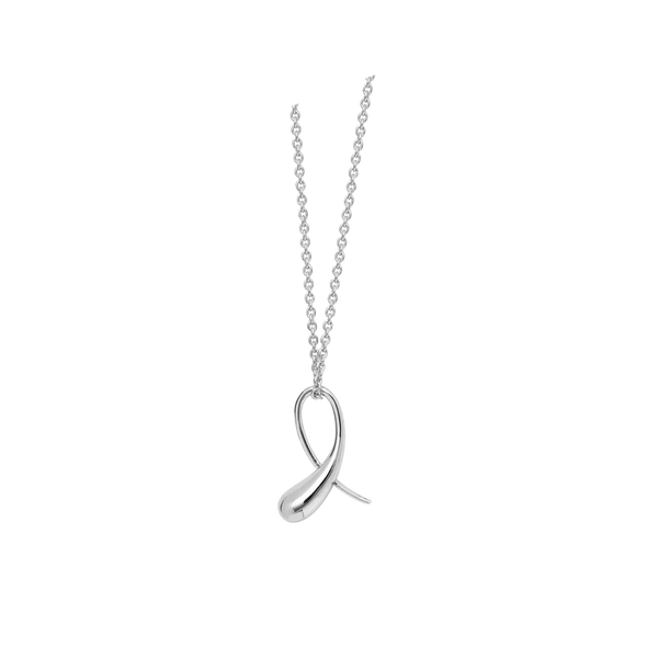Lucy Q Silver Drop Cross Pendant