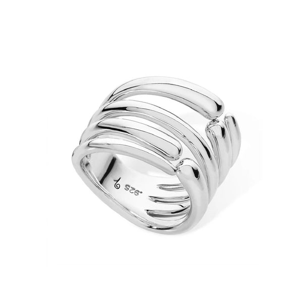 Lucy Q Silver Multi Drop Ring