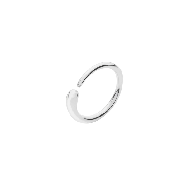 Lucy Q Silver Single Drop Ring size Q