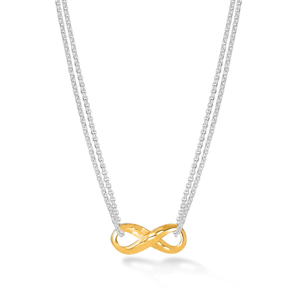 Dower & Hall Mixed Metal Entwined Infinity Pendant