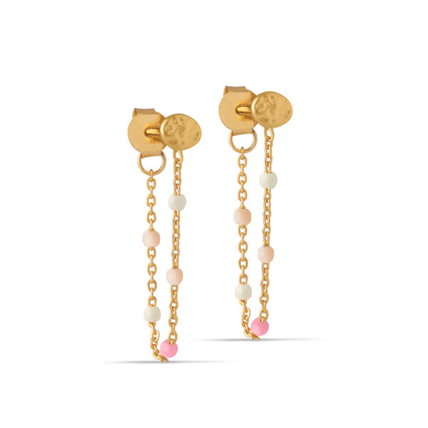 ENAMEL Copenhagen Gold Tropical Lola Earrings