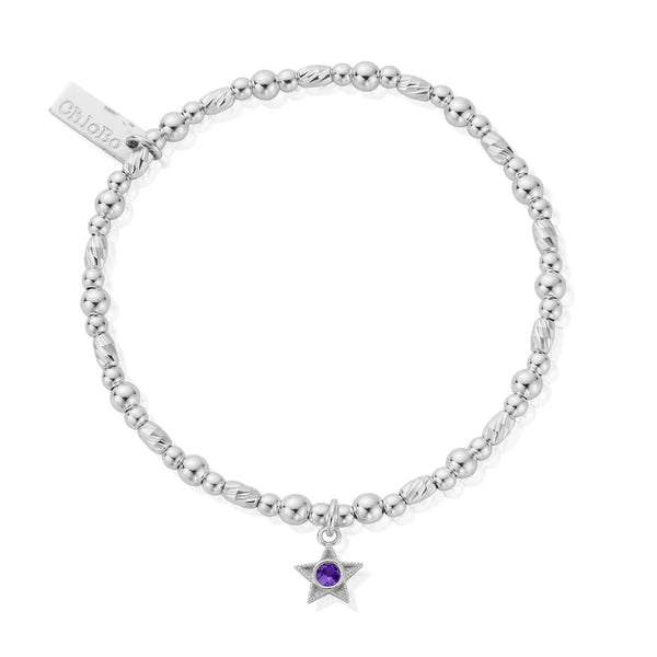 ChloBo Silver February Birthstone Bracelet