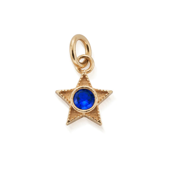 ChloBo Gold September Mini Star Birthstone Pendant Charm