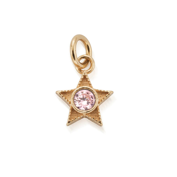 ChloBo Gold October Mini Star Birthstone Pendant Charm