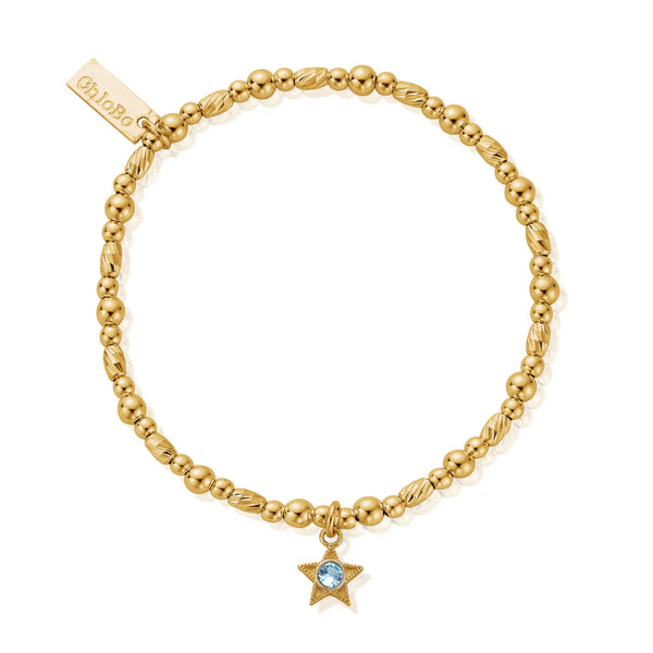 ChloBo Gold March Birthstone Bracelet