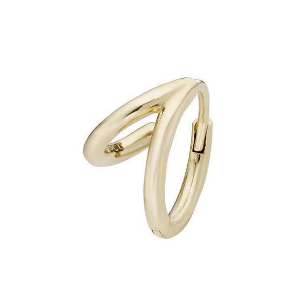 Metier 9ct Yellow Double Clicker Hoop