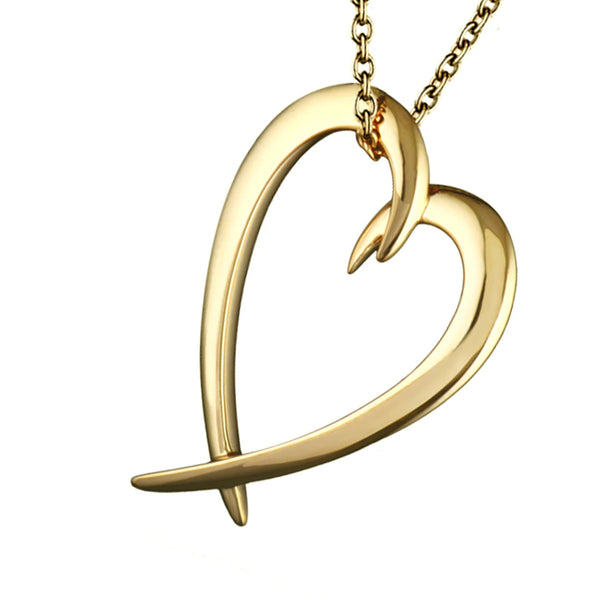 Shaun Leane Gold Hook Heart Pendant