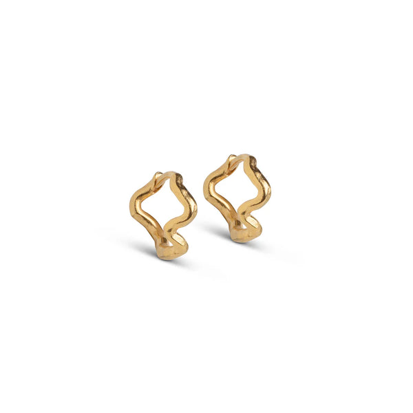 ENAMEL Copenhagen Gold Small Holly Hoop Earrings