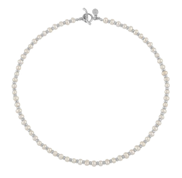 Dower & Hall White Pearl Halo Necklace