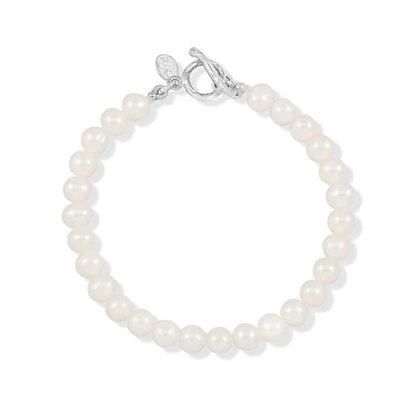 Dower & Hall Timeless White Freshwater Pearl Bracelet