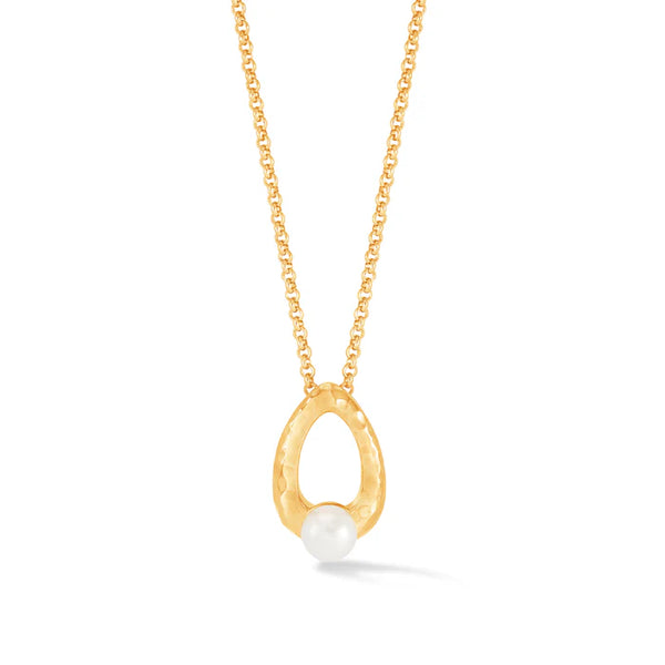 Dower & Hall Gold Waterfall Pearl Droplet Pendant