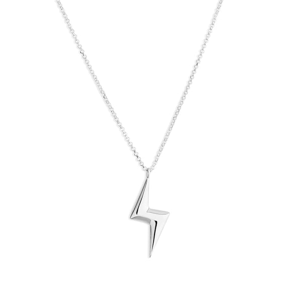 Toolally Silver Mini Bubble Bolt Pendant Necklace