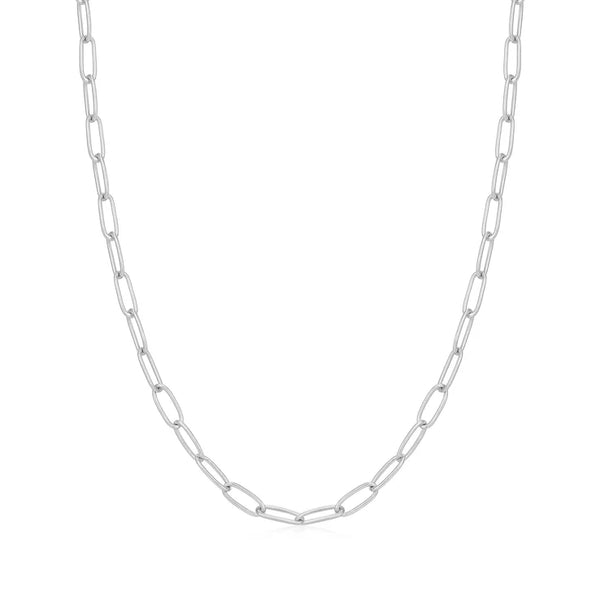 Ania Haie Silver Link Charm Chain Necklace