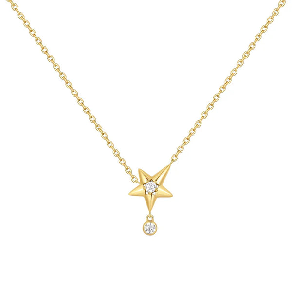 Ania Haie Gold Sparkling Star Drop Necklace