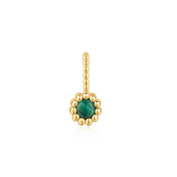 Ania Haie Gold Malachite and Turquoise Reversible Charm