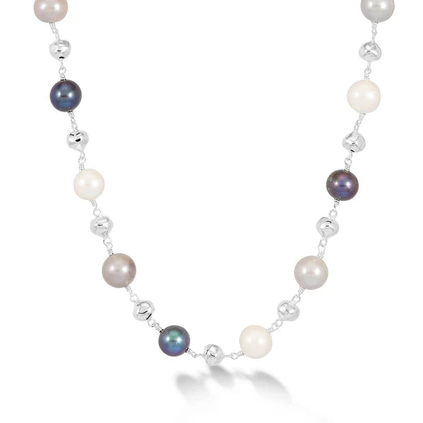 Dower & Hall Nugget and Mixed Freshwater Pearl Necklace