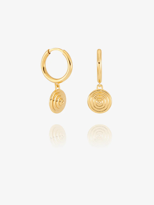 Rachel Jackson Gold Evolve Cone Huggie Hoop Earrings