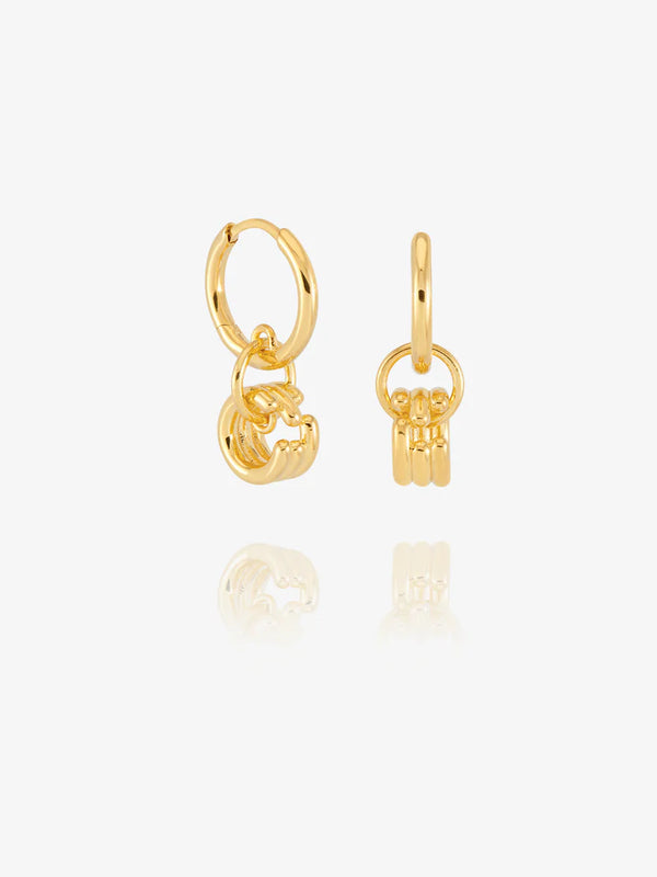 Rachel Jackson Gold Lifestream Illusion Hoop Earrings