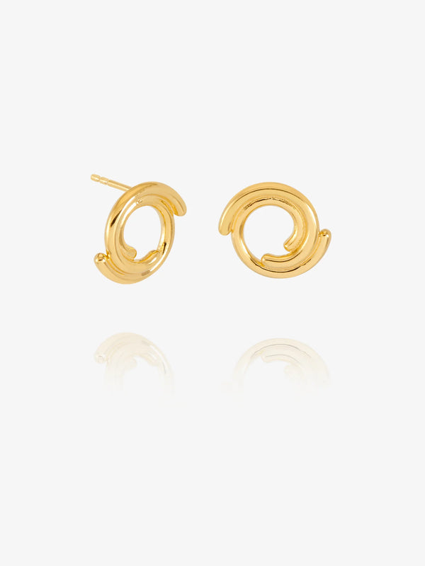 Rachel Jackson Gold Evolve Stud Earrings