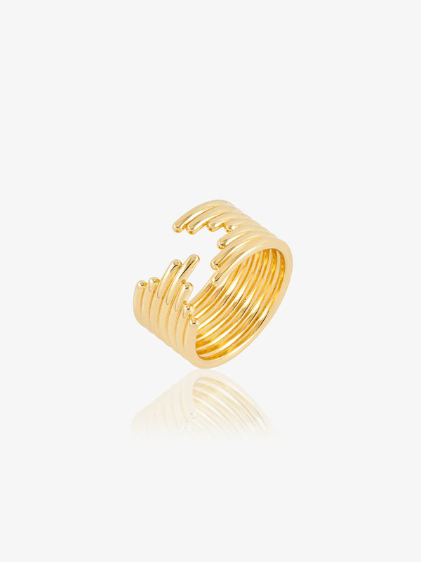 Rachel Jackson Gold Lifestream Statement Ring