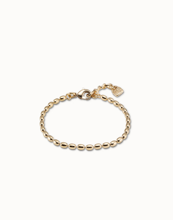 UNO de 50 Gold Slim Oval Link Chain Bracelet