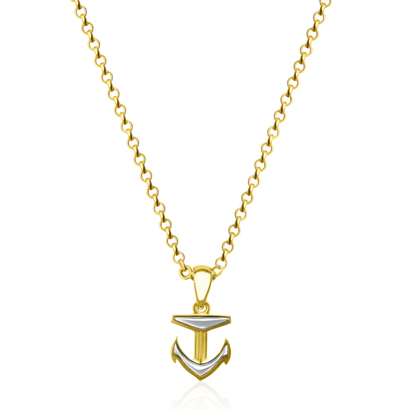Sweet Marie Gold & Silver Anchor Necklace