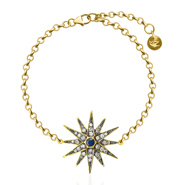 Sweet Marie Sapphire & Diamond Star Bracelet