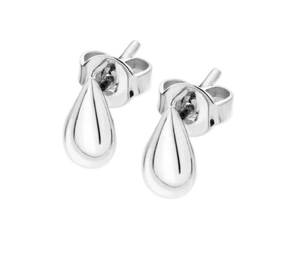 Lucy Q Silver Mini Tear Drop Studs