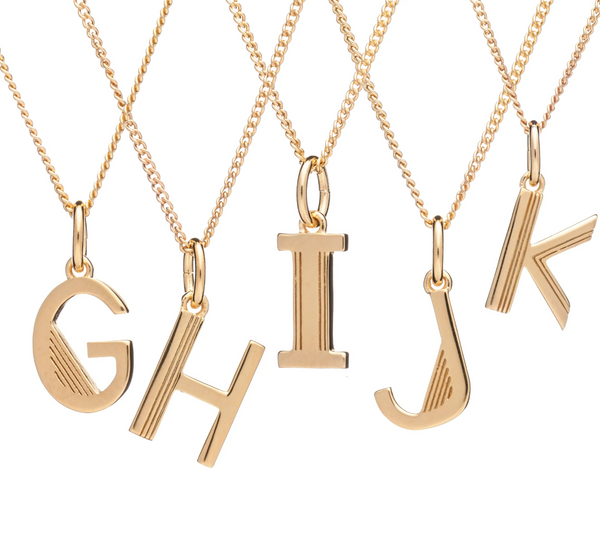 Rachel Jackson Gold 'G' Initial Necklace