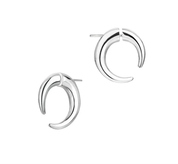 Shaun Leane Small Silver Talon Hoop Earrings