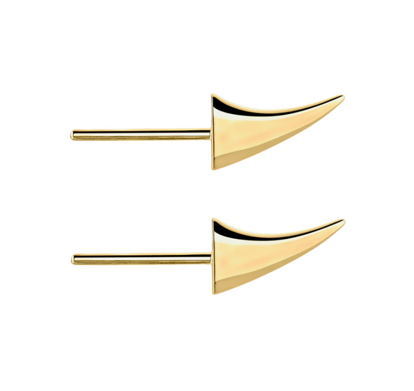 Shaun Leane Gold Rose Thorn Swerve Earrings