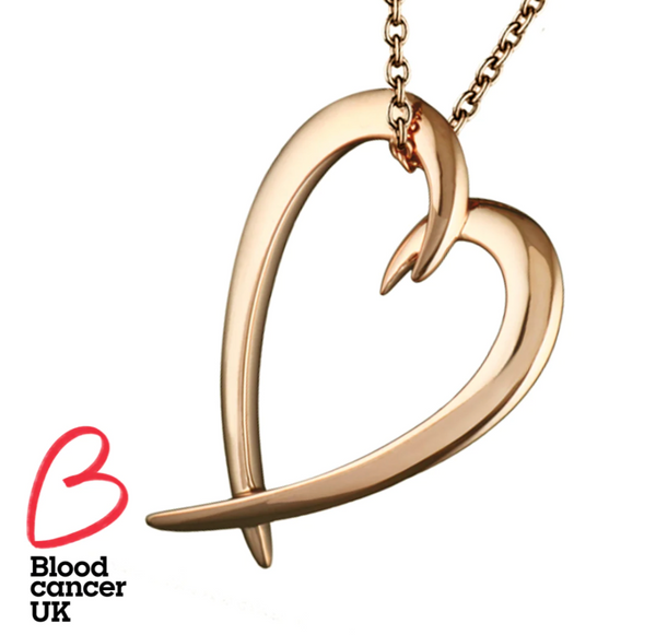Shaun Leane Rose Gold Hook Heart Necklace
