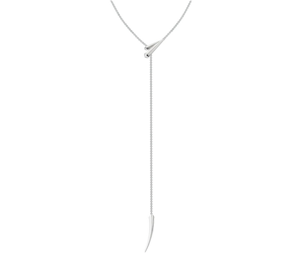 Shaun Leane Silver Sabre Deco Long Drop Necklace