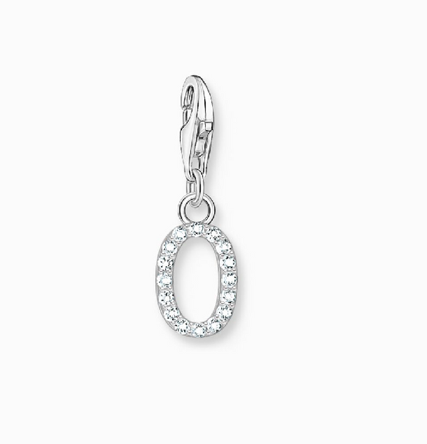 Thomas Sabo Silver Stone 'O' Charm Pendant